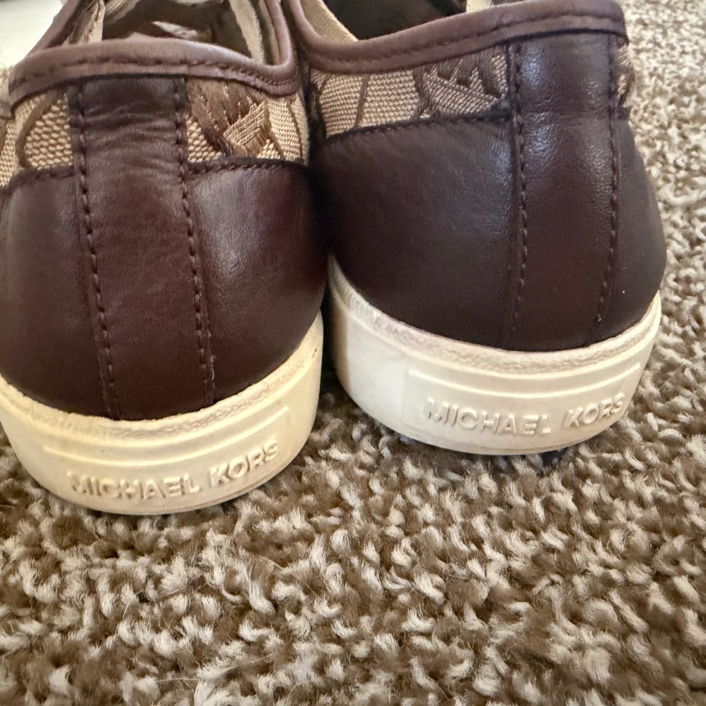 Michael Kors City Lace-Up Sneakers for Women Size 7.5 M Brown - Picture 6 of 7